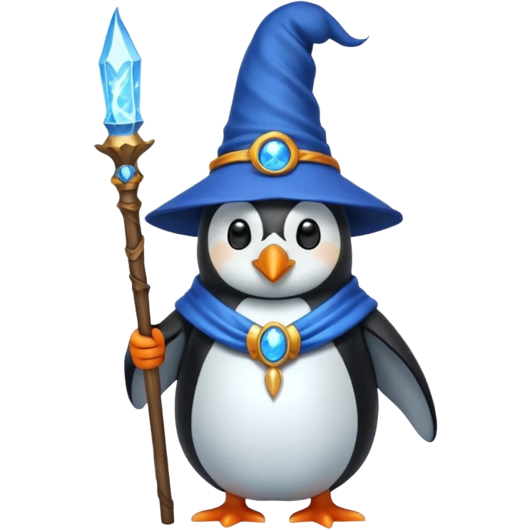 Penguin Wizard emoji