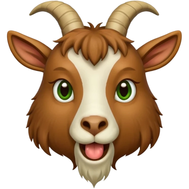 goat with grass in his mouth emoji