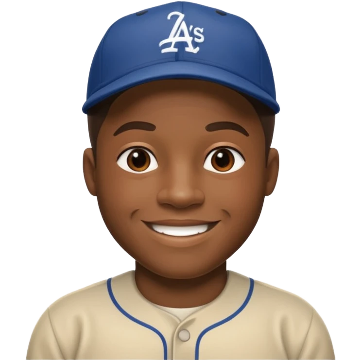 Young Jackie robinson emoji