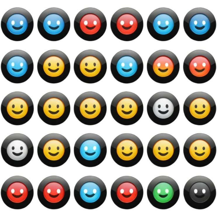 Play buttons black emoji