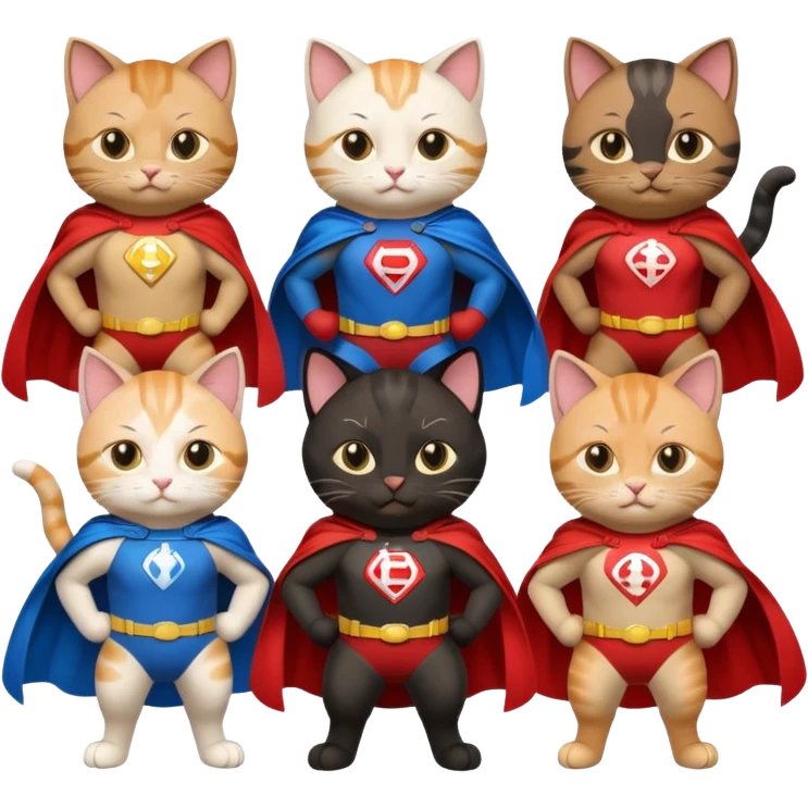superhero cats emoji