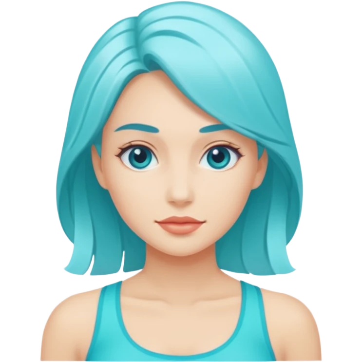Lady aqua fit emoji