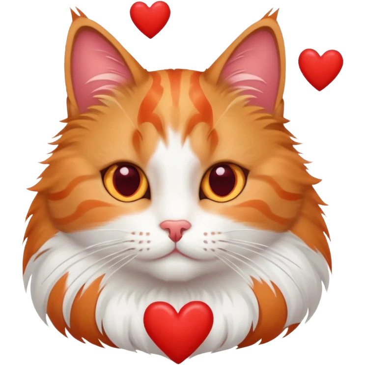 cat with hearts emoji
