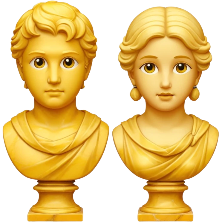 two busts, make it yellow emoji