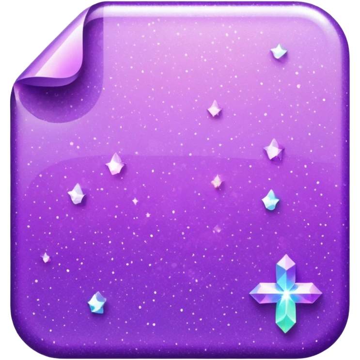 glitter documento confirmed purple mark emoji