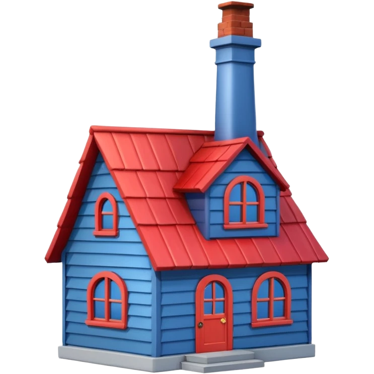cartoon house emoji
