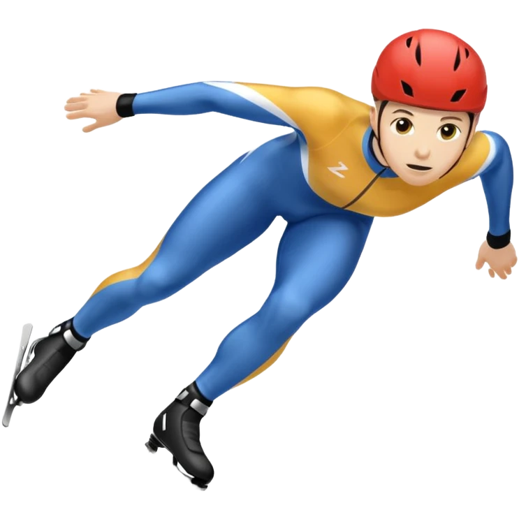 Short track speed skater emoji