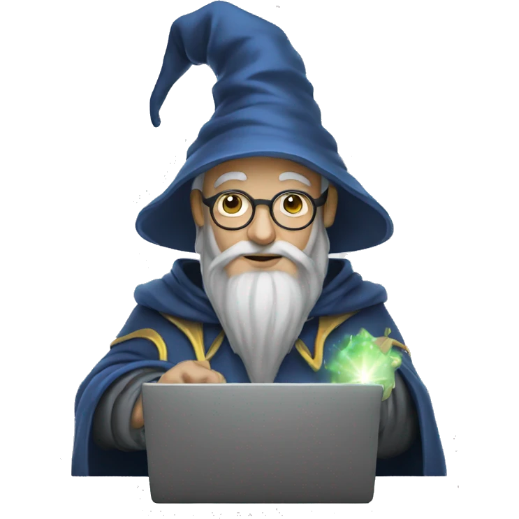 wizard with a laptop emoji