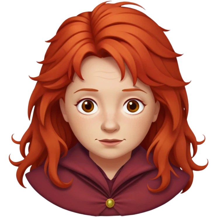 molly weasley, hair is a bit messy emoji