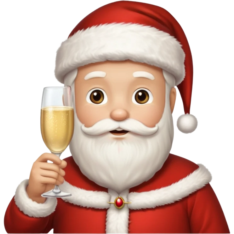 Santa Claus New Year 2026 emoji