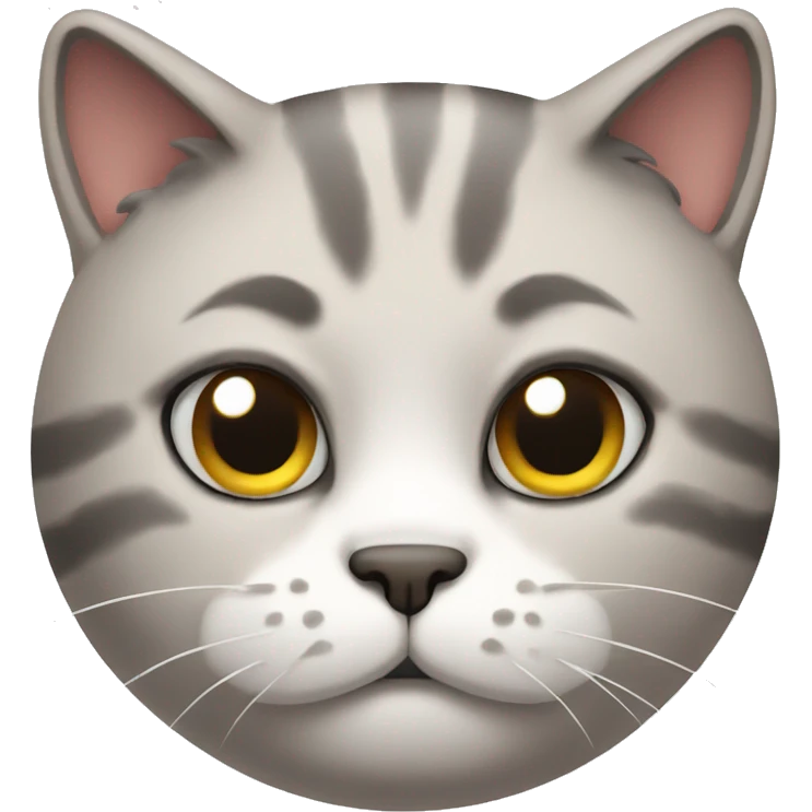 cat with annoyed face emoji
