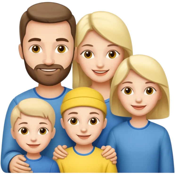 Ukrainian family emoji
