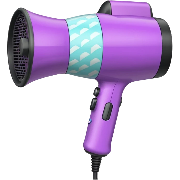 Cute Hair dryer, different designs and pattern emoji