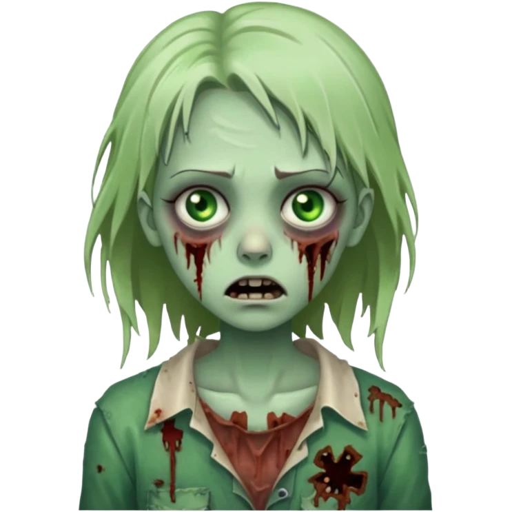 Zombie girl emoji