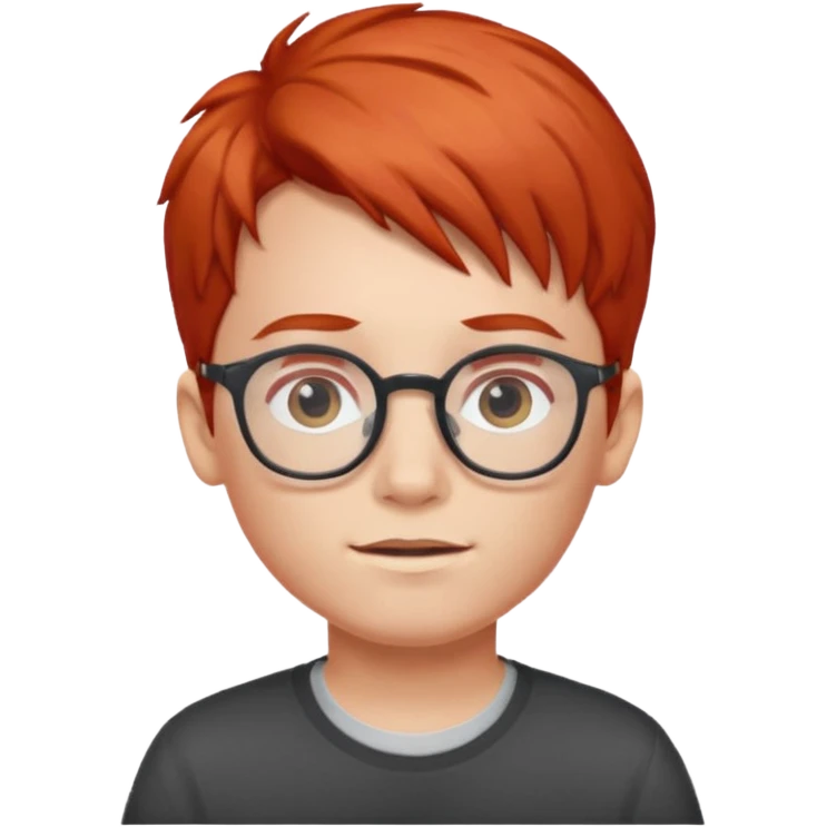 red haired kid with glasses emoji