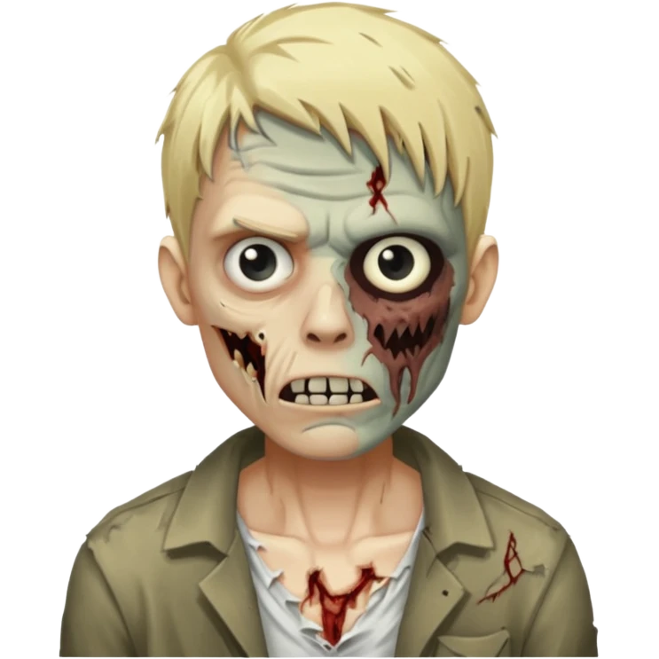 blonde zombie man emoji