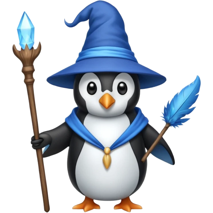 Penguin Wizard emoji