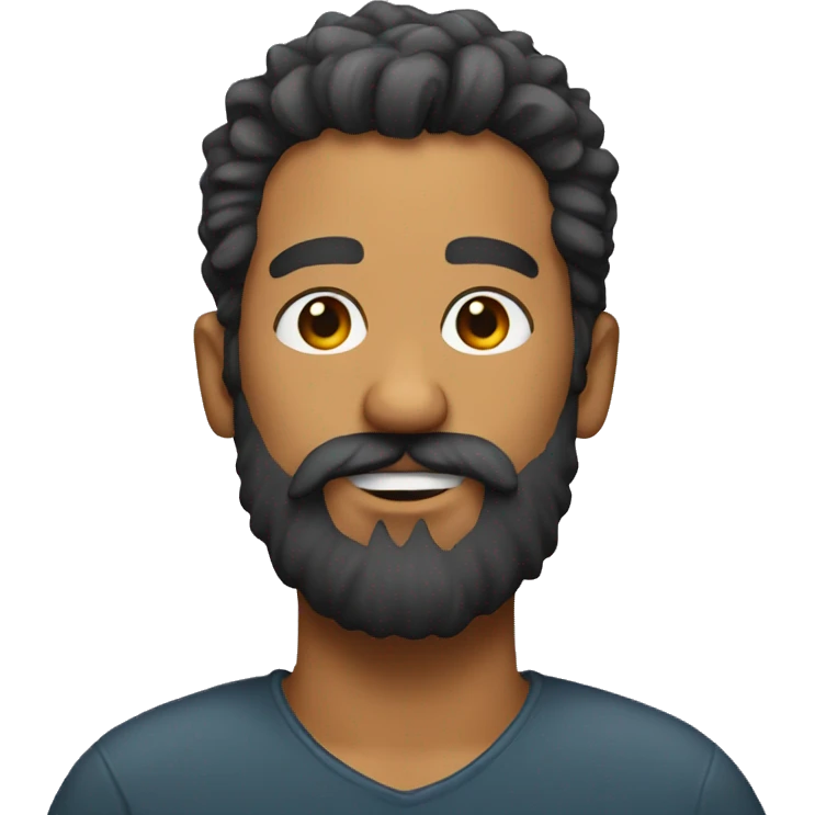 scruffy beard emoji