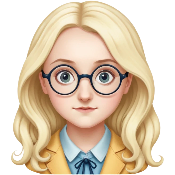 Evanna Lynch is Luna Lovegood in harry potter emoji