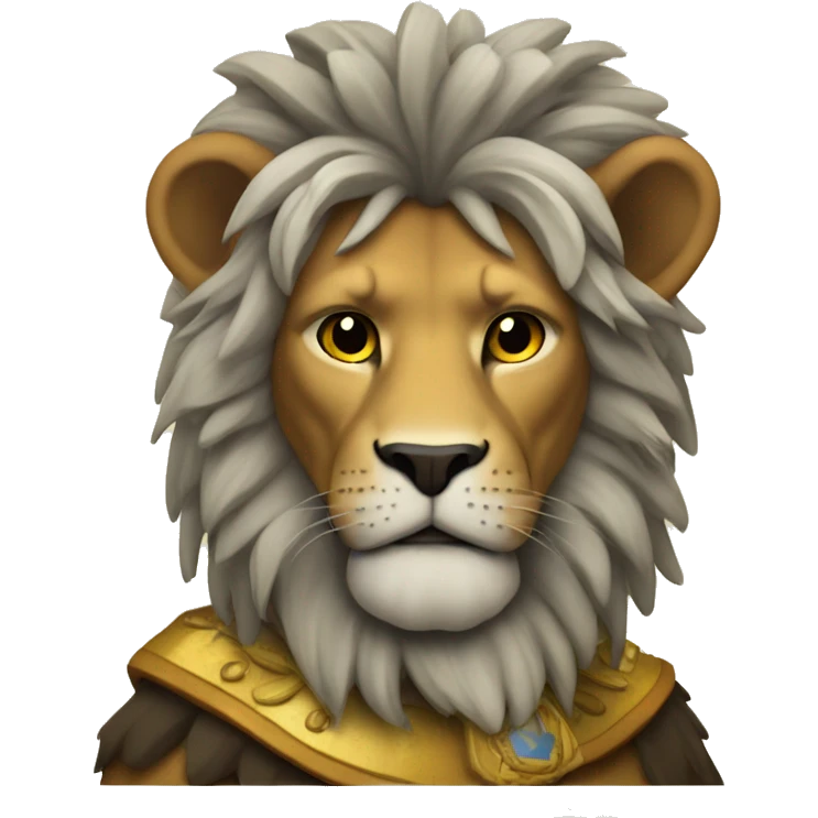 León con corona emoji
