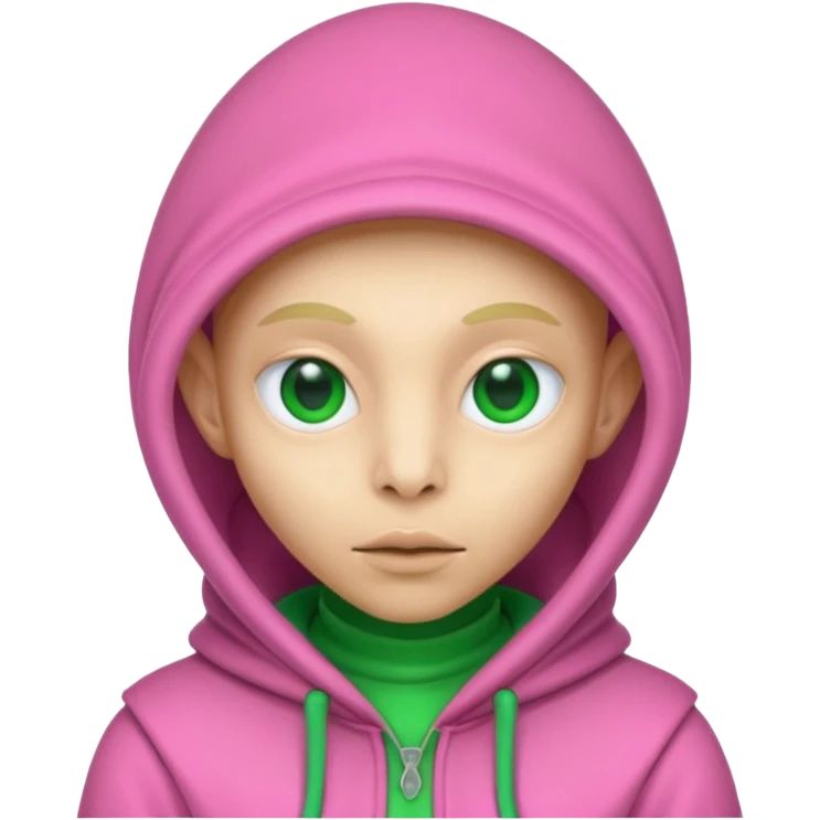 Hooded Pink Alien – Pink alien wearing a green hood.






 emoji