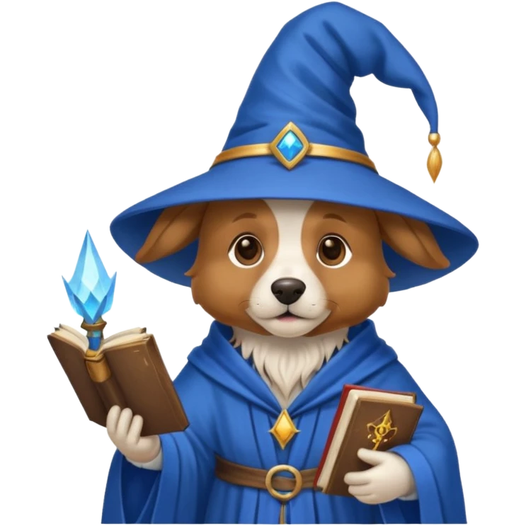 Dog wizard emoji