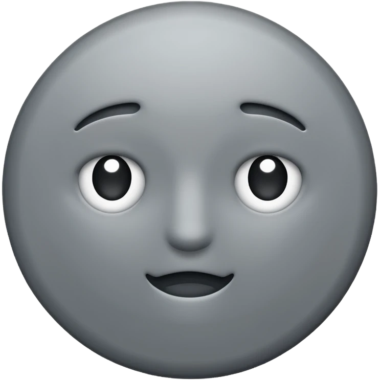 Grey circle emoji
