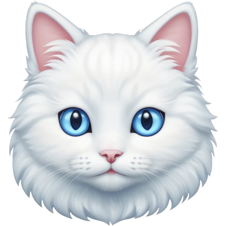 Cat white color  emoji