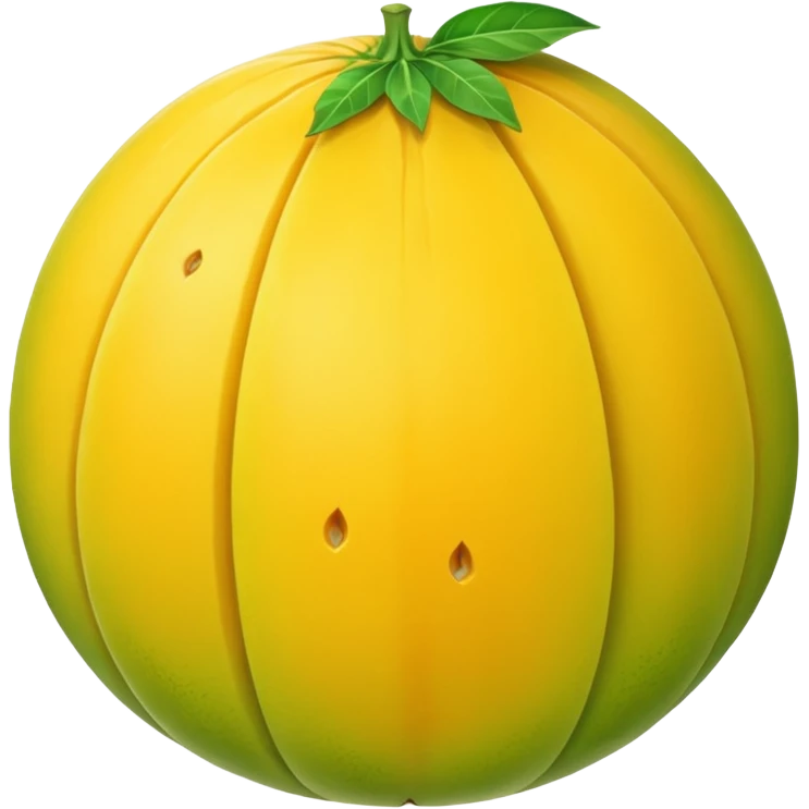 whole yellow melon  emoji