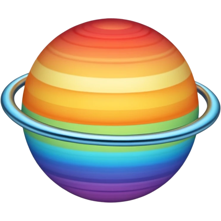 gradient planet planet with ring emoji