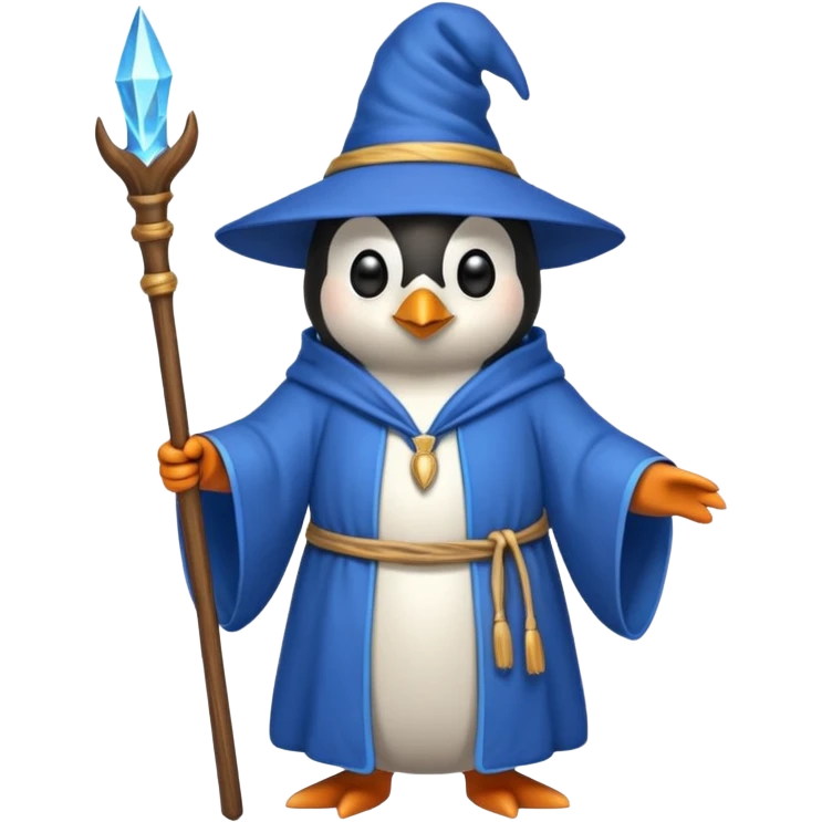 Penguin Wizard emoji