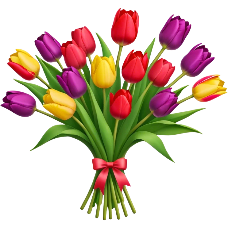bouquet of tulips emoji