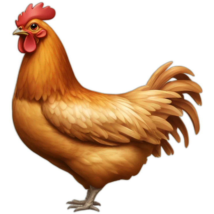 Healthy freerange chicken  emoji