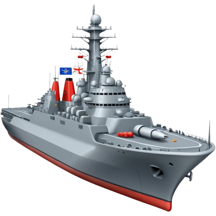 generate a very realistic missile cruiser, Admiral Zozulya emoji