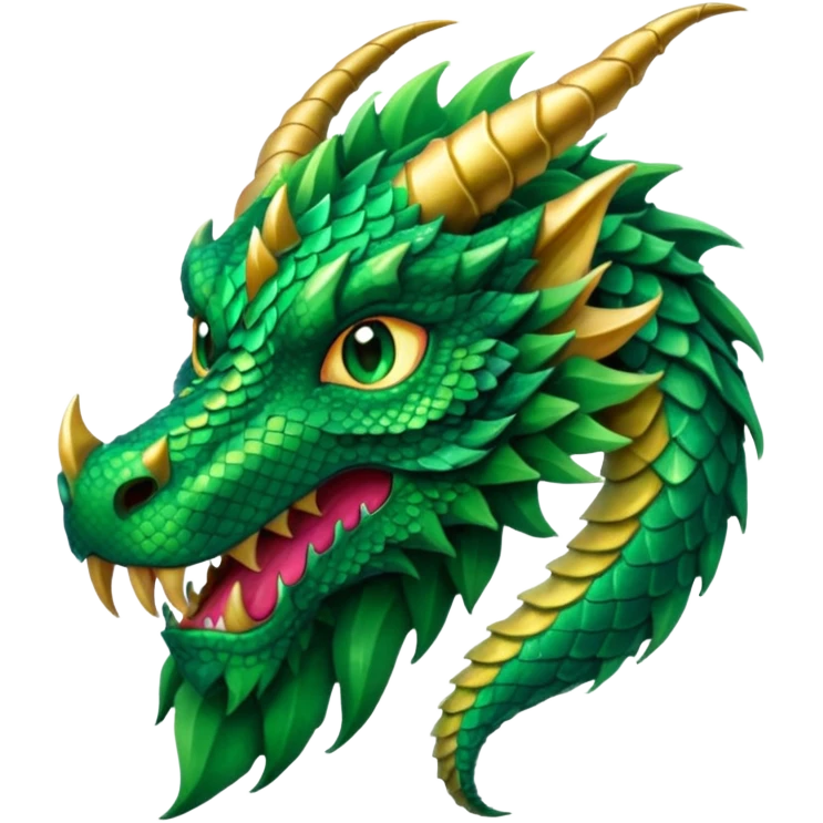 dragon with long bearded emoji
