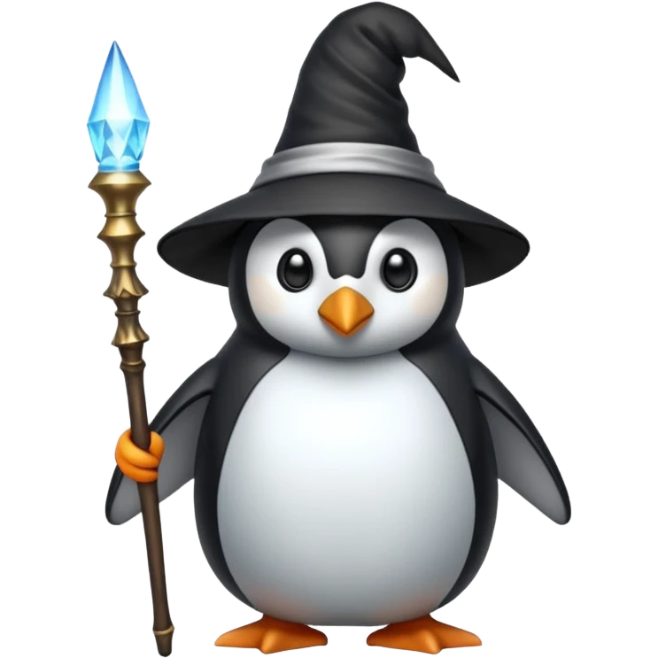 Penguin Wizard emoji