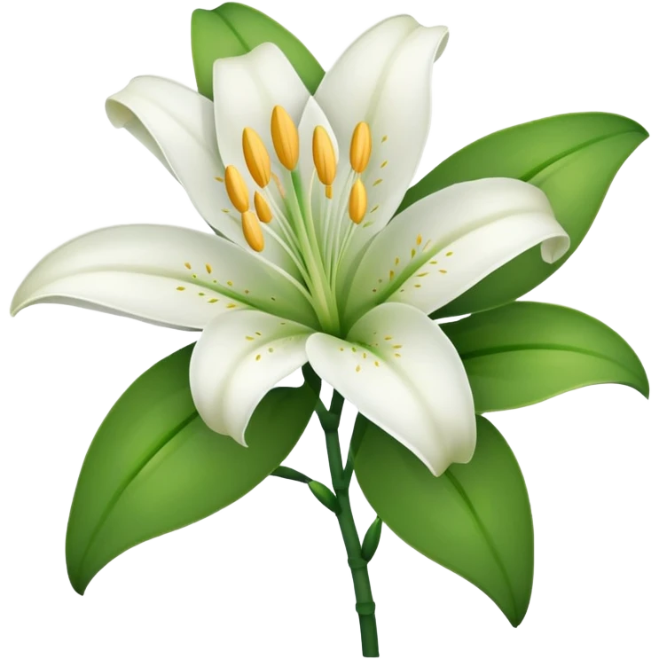 Lily flower emoji