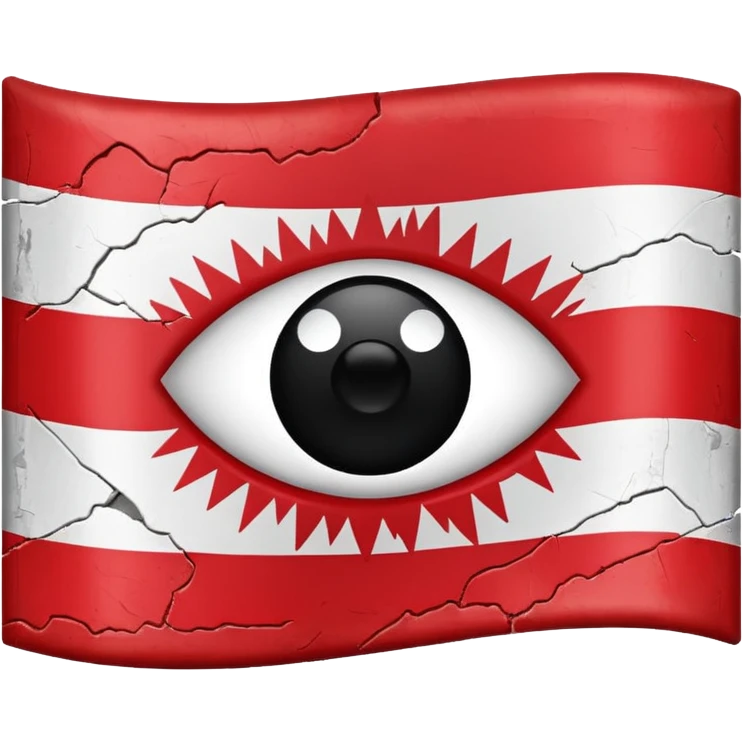 Flagge mit einen Schwarzen Auge emoji