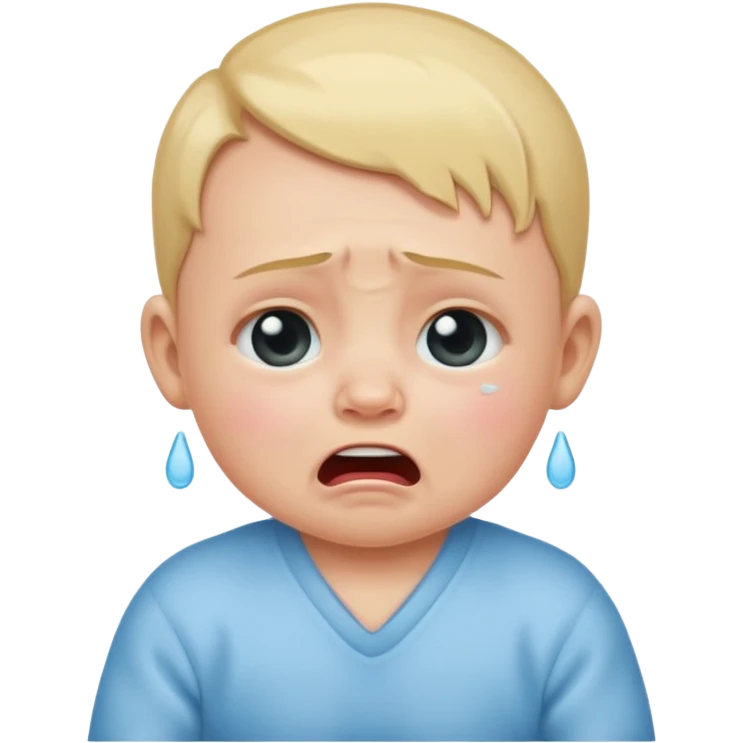 Bébé qui pleure emoji