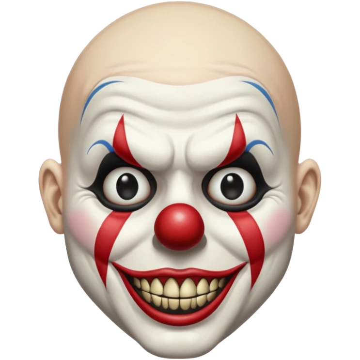 Art the clown (bald mim) Terrifier movie emoji | AI Emoji Generator