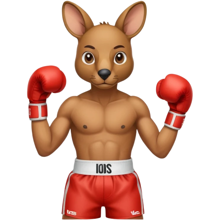 Kangaroo boxer emoji