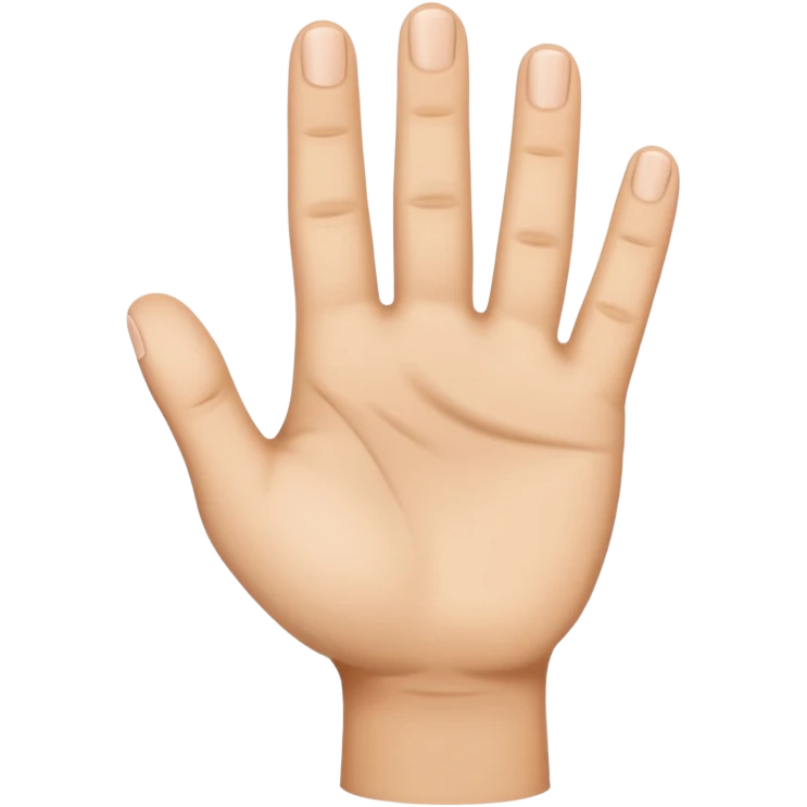 mano sin 1 dedo emoji