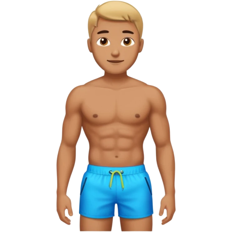 Man with appendage between legs emoji