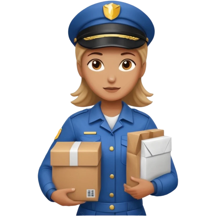 woman courier emoji