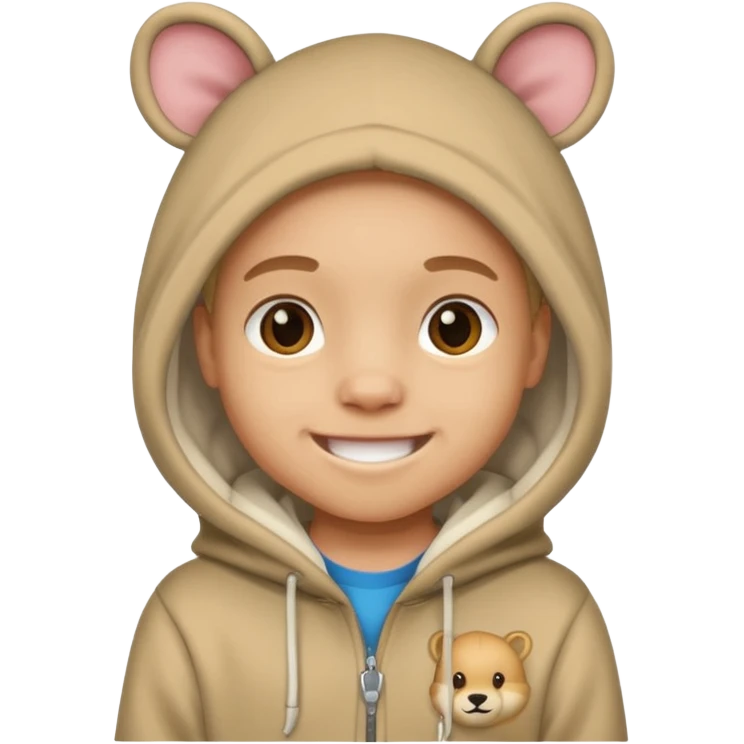 Animal Hoodie Kid emoji