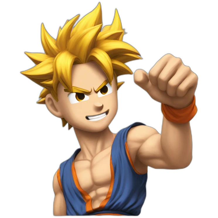 does goku clean nuts? emoji