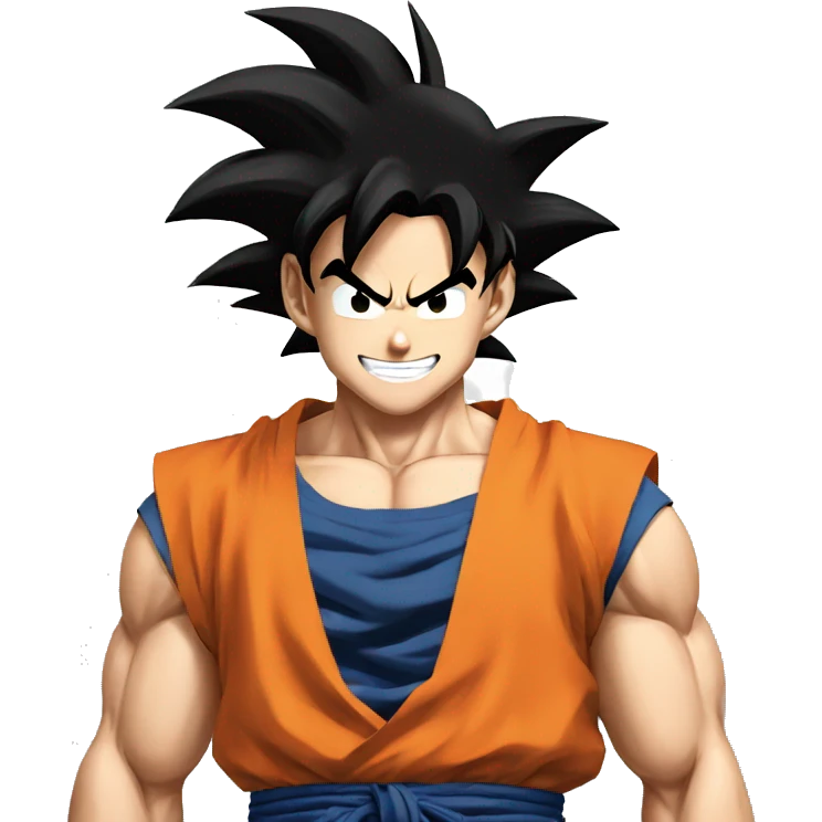 Goku smiling emoji