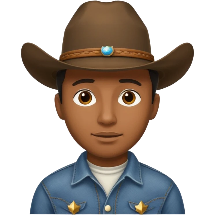 covboy black man emoji