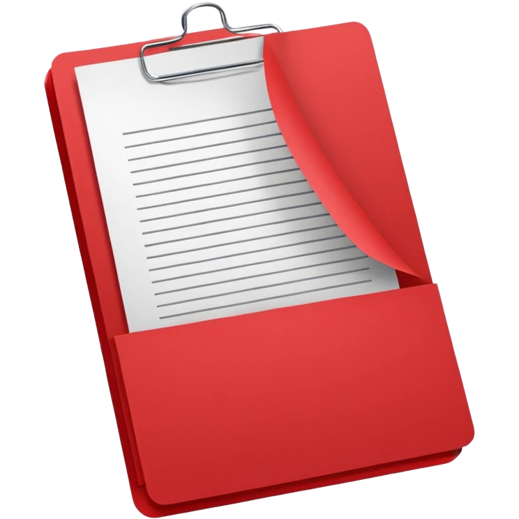 Office red document  emoji