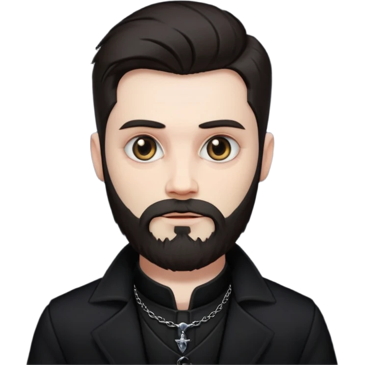 gothic man with beard emoji